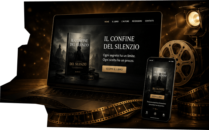 Mini Sito per Libro e Landing Page per Autori | Cinelibro.it 1 Minisito