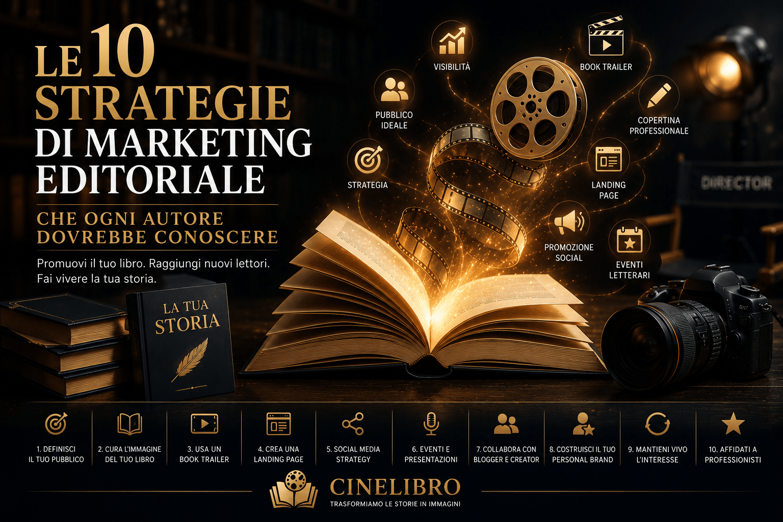 Le 10 strategie di marketing editoriale che ogni autore dovrebbe conoscere