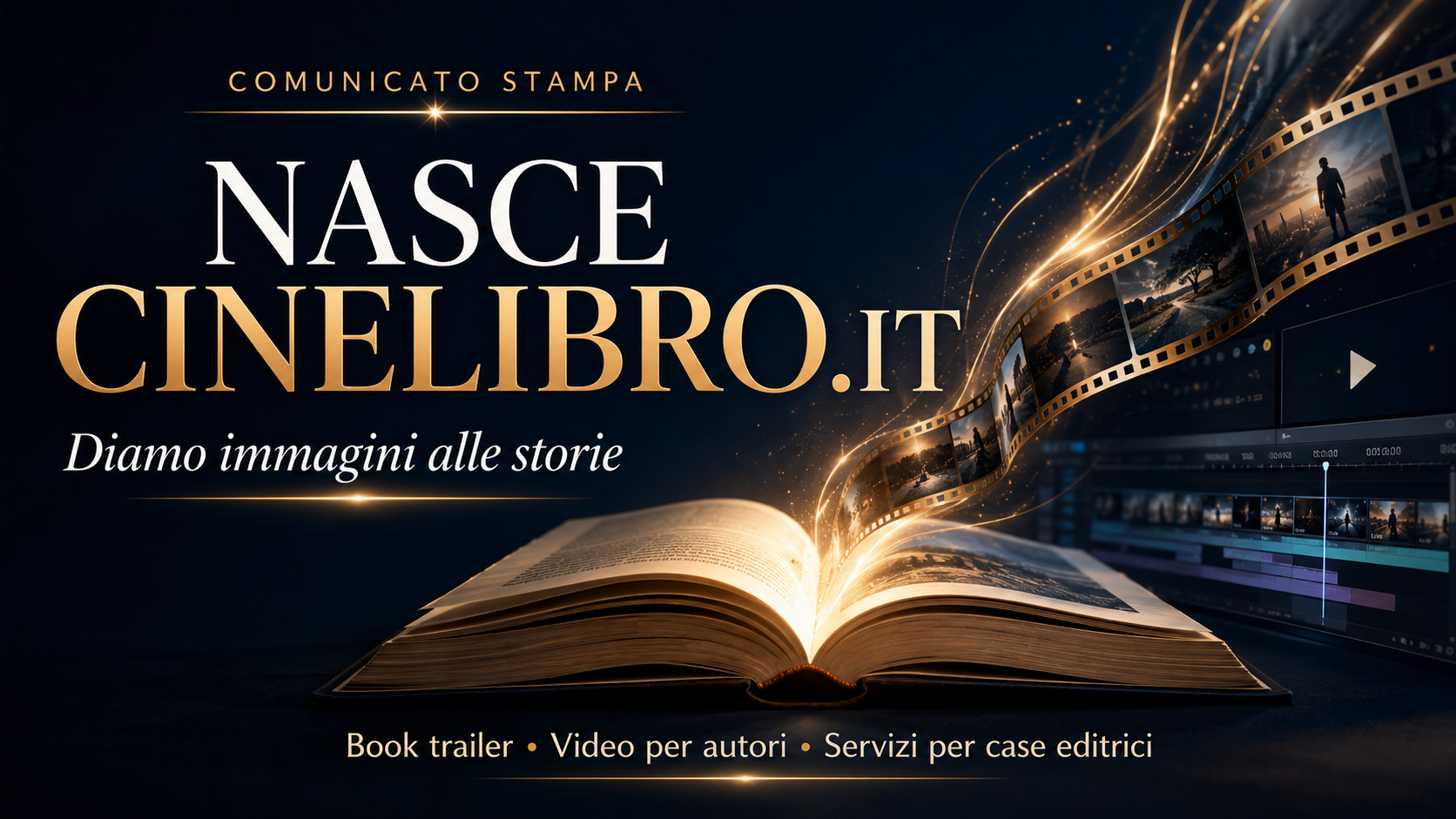 Nasce Cinelibro.it, il primo servizio nazionale specializzato nella promozione video dei libri 1 Nasce Cinelibro.it, il primo servizio nazionale specializzato nella promozione video dei libri
