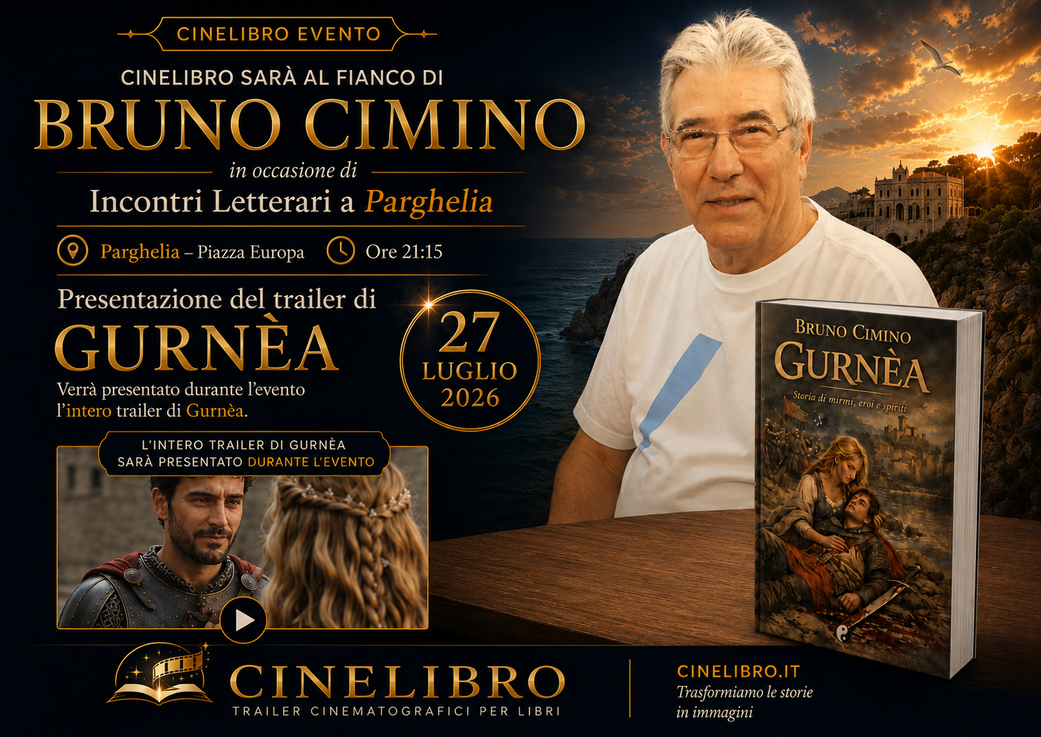 Cinelibro al fianco di Bruno Cimino agli “Incontri Letterari a Parghelia” 1 Cinelibro al fianco di Bruno Cimino agli “Incontri Letterari a Parghelia”